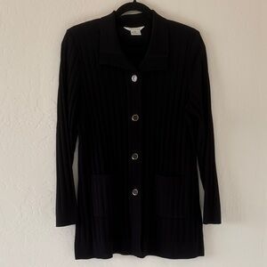 Exclusively Misook Button Cardigan